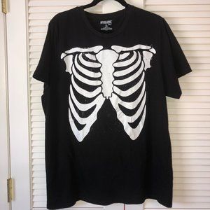 Men's Skeleton T Shirt XL